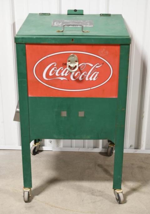 Rolling Coca-Cola Ice Chest (1 of 7)