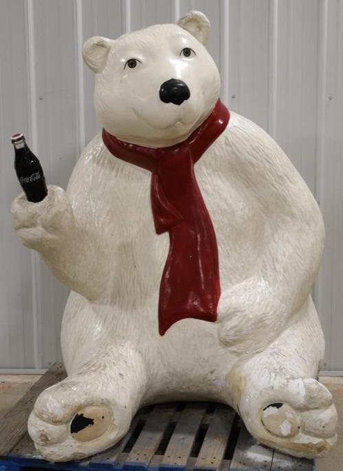 Coca-Cola Polar Bear Store Front Road Side Statue (1 of 6)
