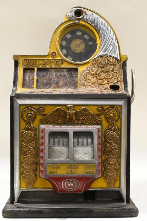 Watling 10¢ Rol-A-Top Twin Jackpot Slot Machine (1 of 10)