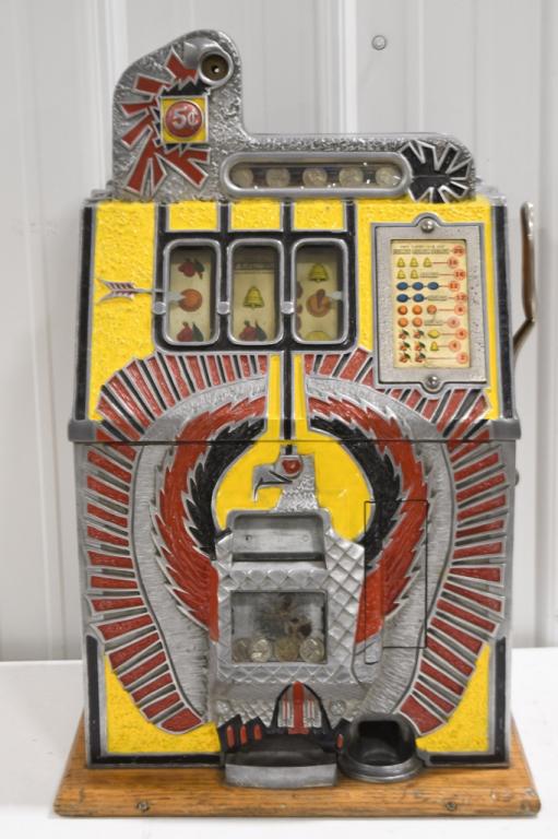 1931 Mills War Eagle Nickel Slot Machine (1 of 9)