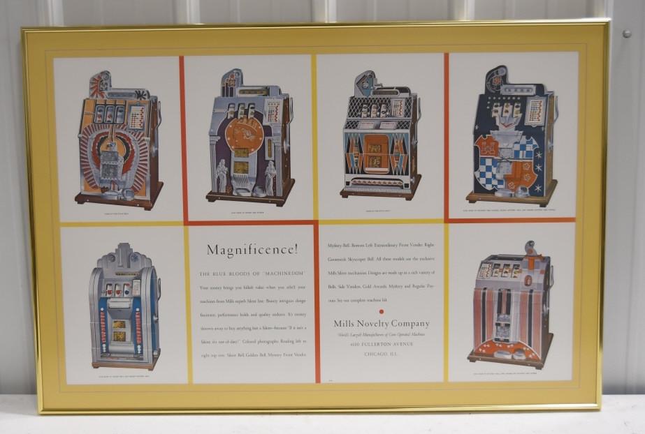 Mills Novelty Co. Slot Machine Advertising Poster (1 of 5)