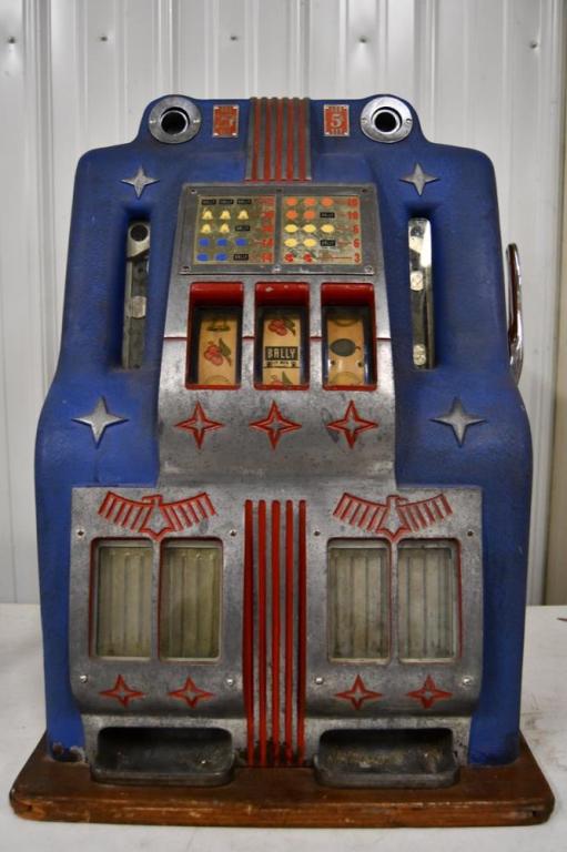 Bally 5¢ & 25¢ Double Bell Slot Machine (1 of 9)
