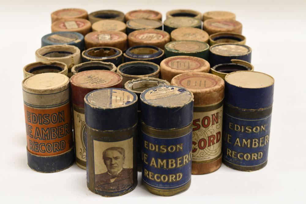 Lot Of 48 Cylinder Player Records In Sleeves (1 of 4)