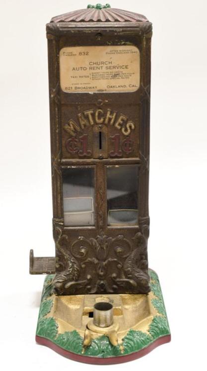 Early Northwestern Novelty Co. 1¢ Match Machine (1 of 6)