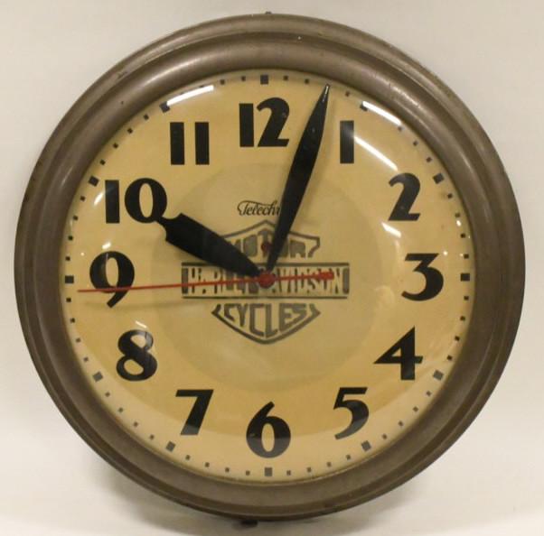 Telechron Harley Davidson Motorcycle Clock (1 of 6)