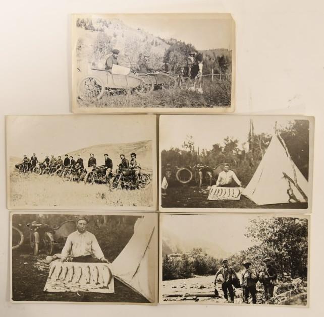 Early Motorcycle Real Photo Postcards (1 of 20)