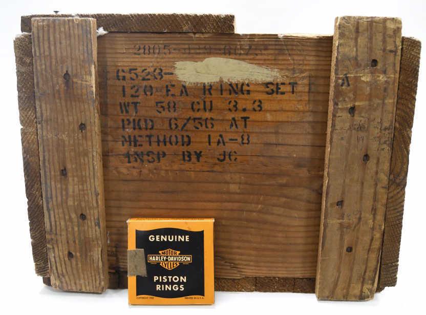 Vintage Crate Of NOS Harley Davidson Piston Rings (1 of 14)