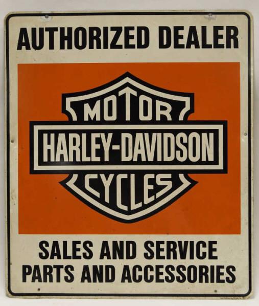 Vintage DST Harley Davidson Dealership Adv Sign (1 of 18)