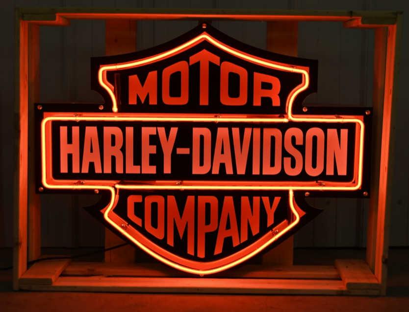 Harley Davidson Motorcycles Advertising Neon Sign (1 of 4)