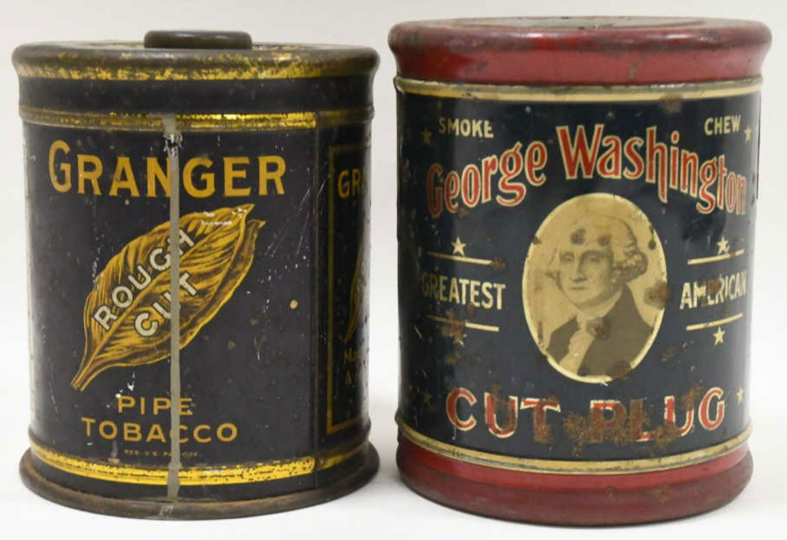Lot Of Two Early Tobacco Tins (1 of 12)