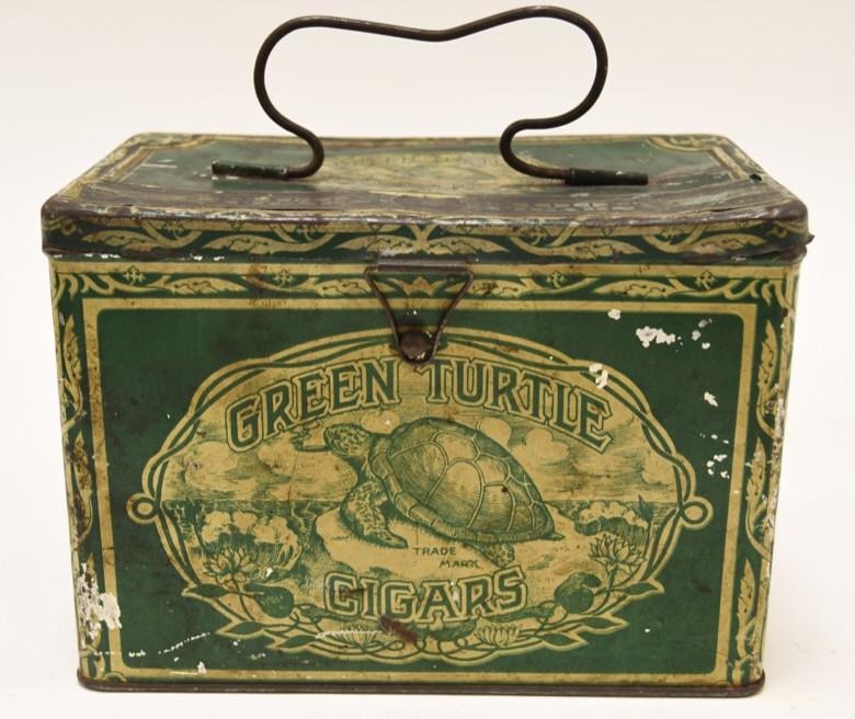 Vintage Green Turtle Cigars Tin (1 of 6)