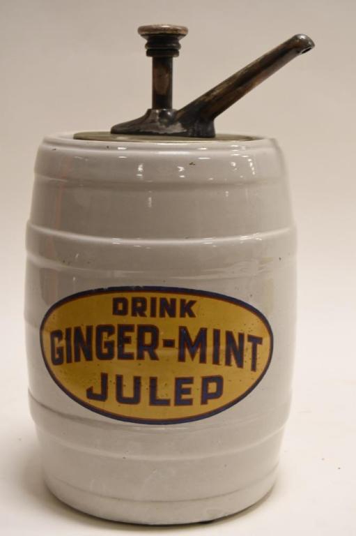 Vintage Julep Ginger- Mint Ceramic Syrup Dispenser (1 of 8)