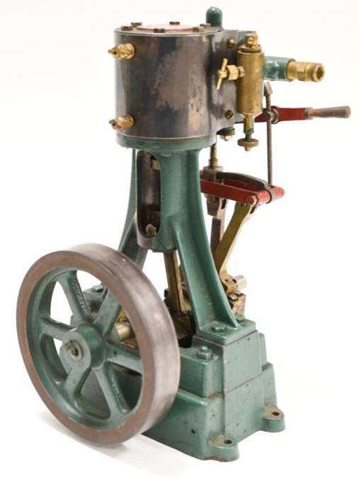 Small Antique Cast Iron & Brass Industrial Pump (1 of 6)