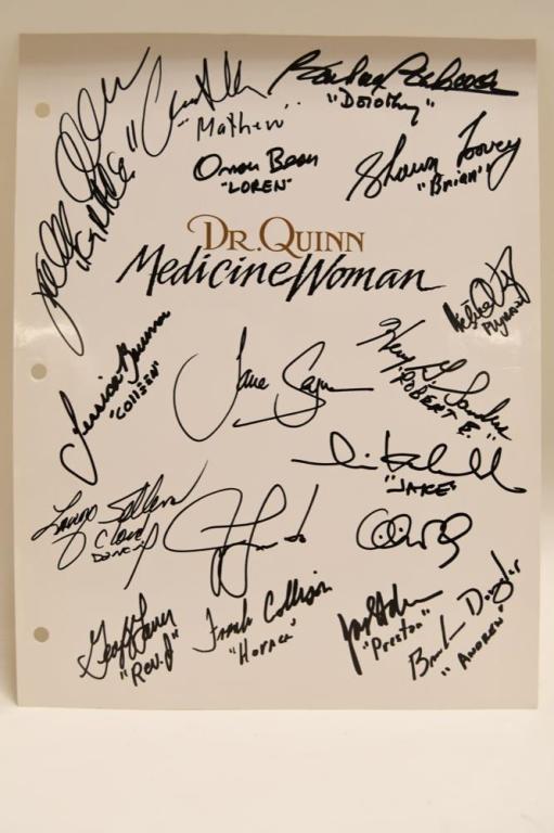 Cast Signed Dr. Quinn Medicine Woman Script Cover (1 of 4)