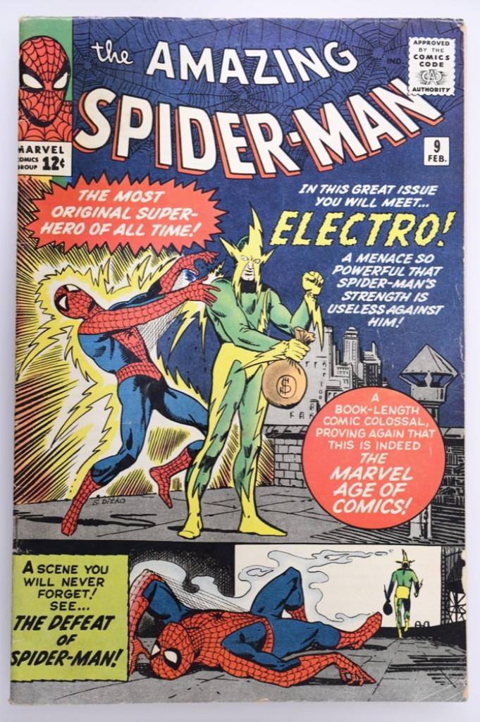 Original 1964 Amazing Spider-Man No.9 Comic Book (1 of 8)