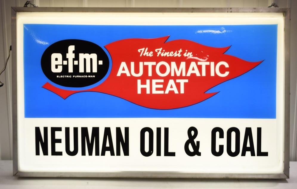 Large Double Sided EFM Heating Adv Sign (1 of 3)