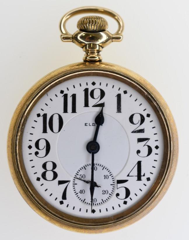 1921 Elgin 23 Jewel Veritas Railroad Pocket Watch (1 of 4)