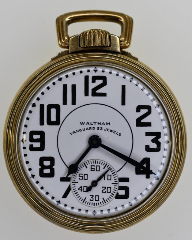 1942 Waltham Vanguard Railroad Grade Pocket Watch (1 of 3)