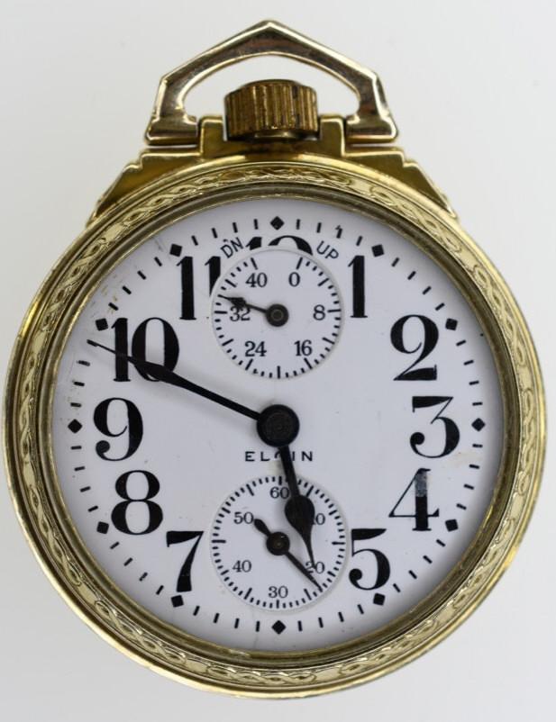 1918 Elgin BW Raymond Railroad Grade Pocket Watch (1 of 3)