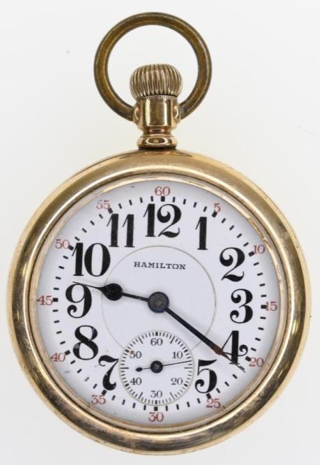 1922 Hamilton 22J 992 Railroad Grade Pocket Watch (1 of 2)