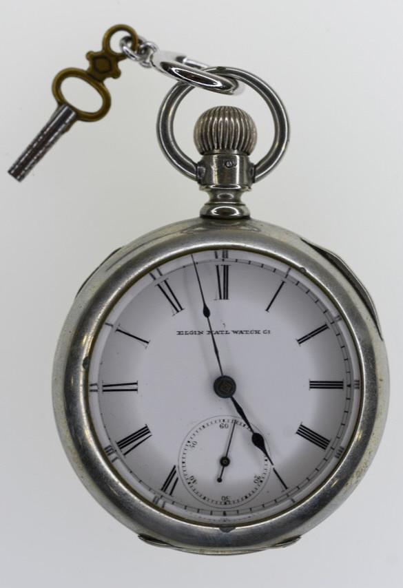 1884 Elgin Model 1 7 Jewel Open Face Pocket Watch (1 of 4)