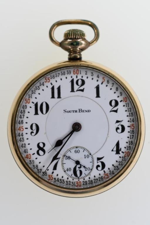 1912 South Bend Studebaker Open Face Pocket Watch (1 of 4)