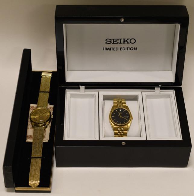 (2) Men's NIB Watches Seiko & Rouan Coin Face (1 of 9)