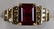 Ladies 14K Yellow Gold Ruby & Diamond Ring