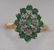 Ladies 10k Yellow Gold Emerald & Diamond Ring