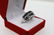 Ladies 10k White Gold Blue Sapphire & Diamond Ring - 2