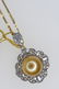 18k Yellow Gold South Sea and Diamond Pendant - 2