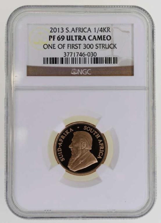 2013 1/4 Krugerrand Gold Coin NGC PF 69 Ultra Cam (1 of 2)