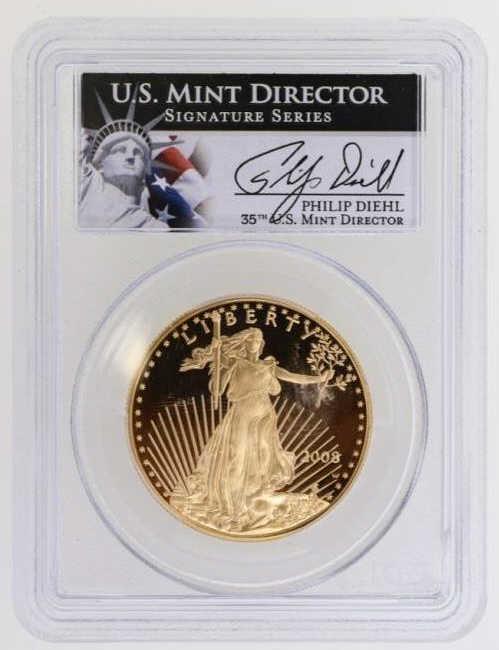 2008-W American Eagle 1 Oz Gold Coin PCGS PR69DCAM (1 of 2)
