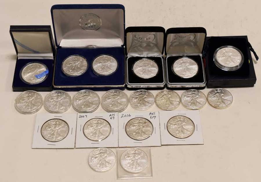 (20) Mixed Date Silver American Eagles (1 of 6)