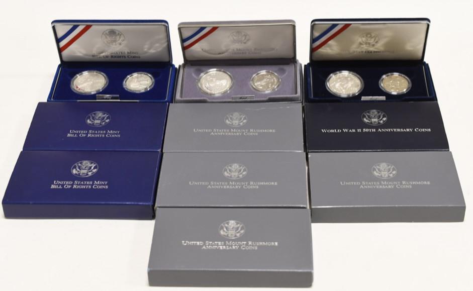 (10) Mixed US 2 pc. Proof Commemorative Sets (1 of 5)