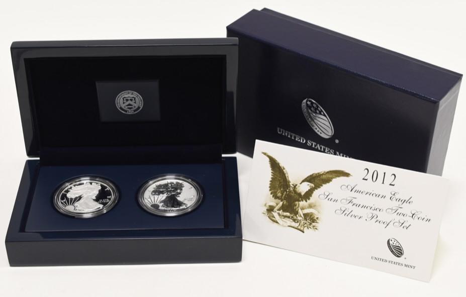 '12 American Eagle SF 2 Coin Silver Proof Set NIB (1 of 5)