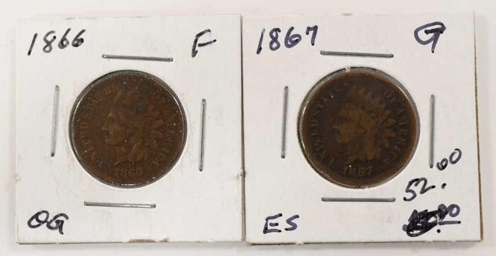 1866 & 1867 U.S. Indian Cents Key Dates (1 of 6)