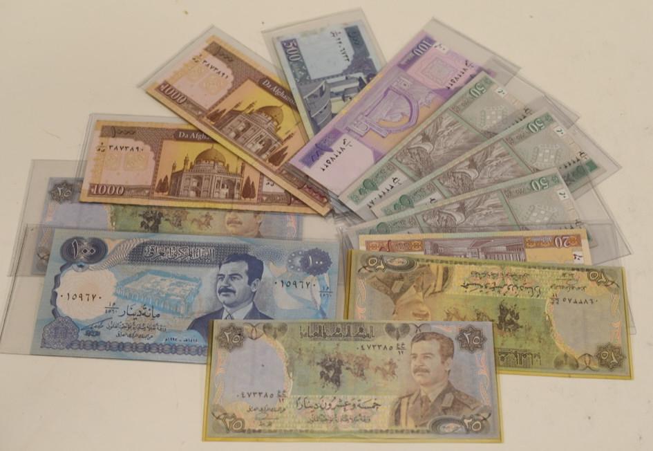 Lot of Afghanistan & Iraq Bank Notes (1 of 3)