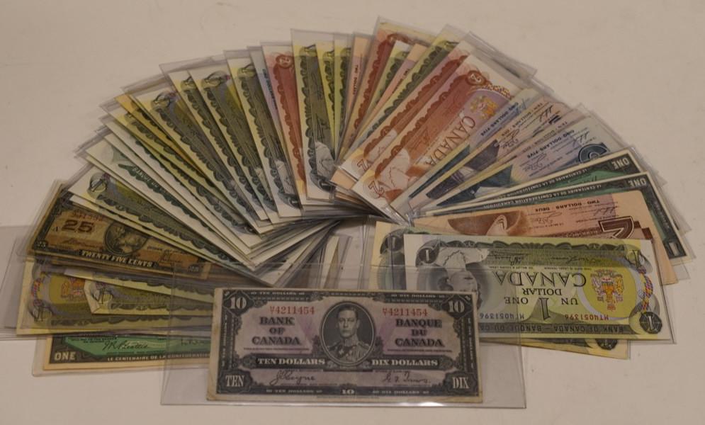 Lot of 46 Canadian Pieces of Currency (1 of 3)