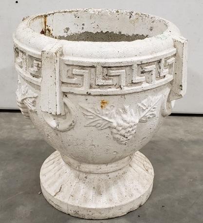 Vintage Panel Grape Concrete Urn (1 of 4)