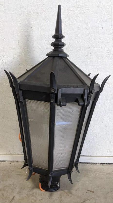 Large gothic style wired for LED lamp post top (1 of 4)