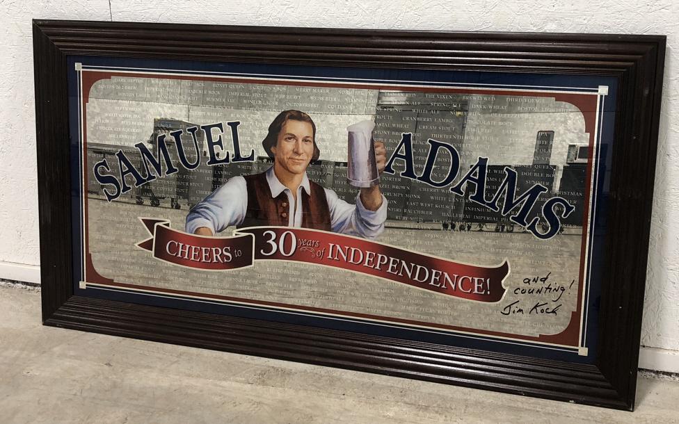 Samuel Adams Beer Framed Bar Mirror 28 Samuel Adams Beer Framed Bar Mirror 28