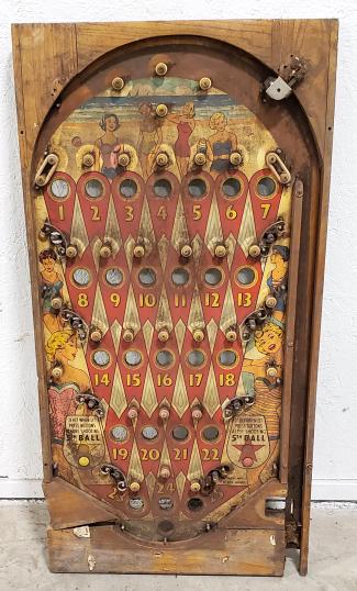 Vtg. pinball machine game board (1 of 4)