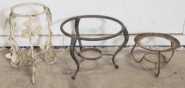 Lot of Plant and Pot Stands metal (1 of 4)