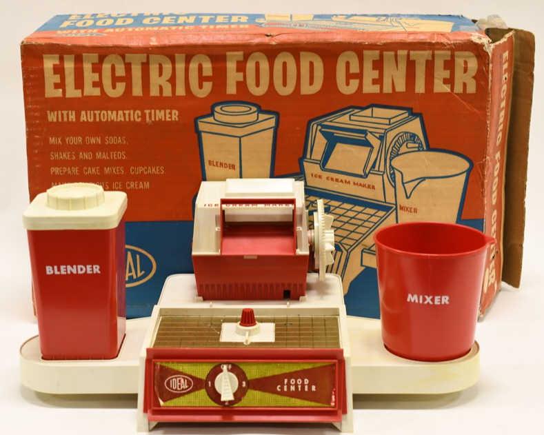 Ideal Toys Electric Food Center: Nice Ideal Toys Electric Food Center in the box. Toy is in nice condition with some light wear from age and play. Displays nicely. Measures approximately 20" long.