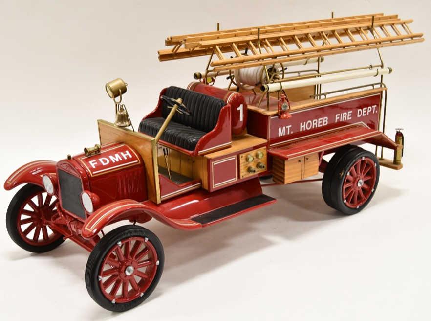 King K Mt. Horeb Fire Dept. Truck: Nice King K Mt. Horeb Fire Dept. truck. Truck is in nice condition and displays very nicely. Has light wear from age and display. Made in 1991. Signed by Ken and Ed Kovach on the bottom. #11 of only 3