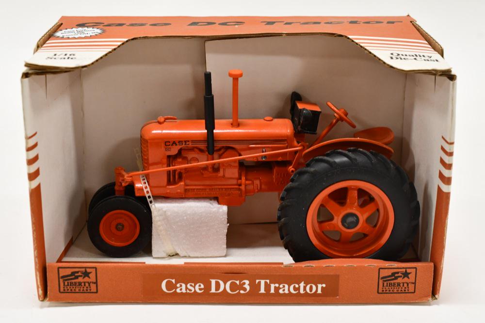 1/16 SpecCast Case DC3 Narrow Front Tractor: 1/16 scale SpecCast Case DC3 narrow front tractor. 1996 Case Corp. dealer meetin Kansas City Missouri. Nice condition with light wear from display. New in the box.