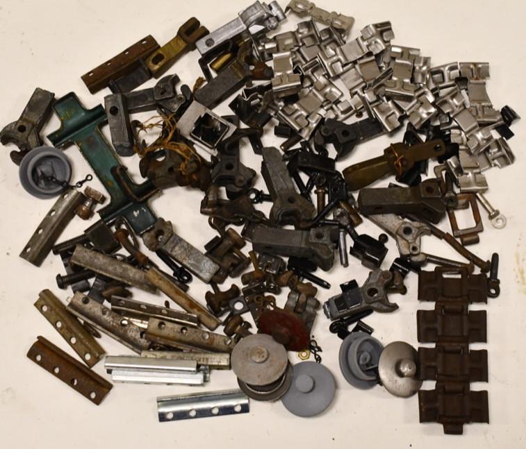 Lot of Misc. Buddy L Railroad Parts: Lot of miscellaneous Buddy L Railroad parts. Includes parts for the cars and parts for the track.