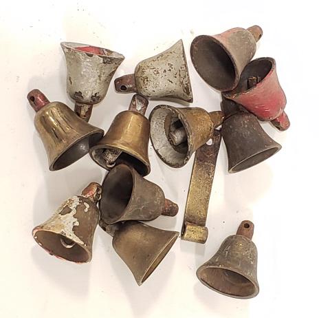 Lot of Original Buddy L Fire Truck Bells: Lot of original Buddy l fire truck bells.