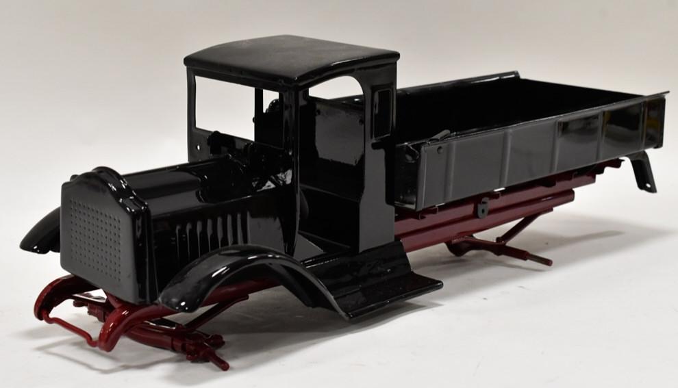 Restored Keystone Cab, Bed, and Frame: Restored Keystone parts. Includes cab, bed, and frame. Nice condition with wear from storage and display.